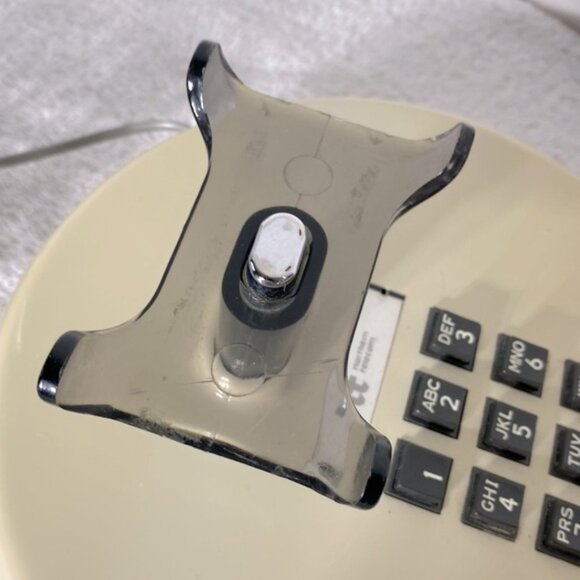 Vintage 70s Northern Telecom Ivory Round Push Button Phone Telephone - Picture 10 of 16
